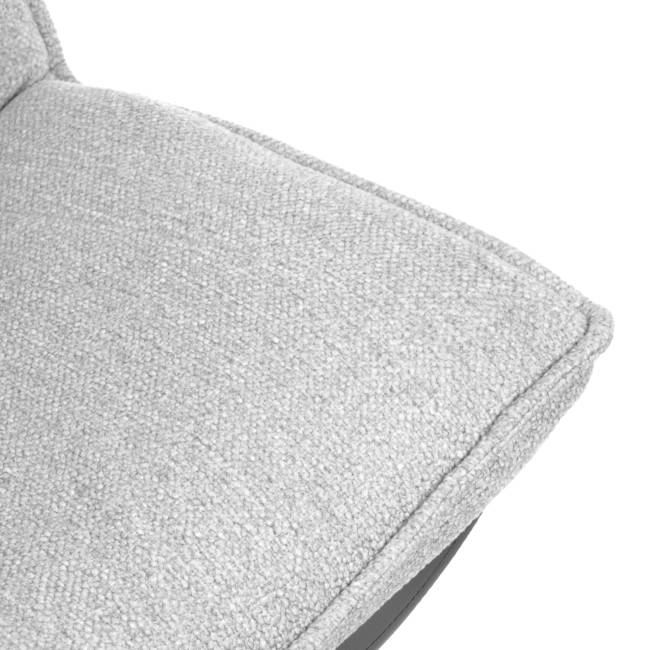 Кресло лаунж Cosmo/Космо велюр/букле (HYP)/экокожа, светло-серый/графит серый велюр/букле (HYP)/экокожа