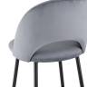 Стул барный Меган велюр серый