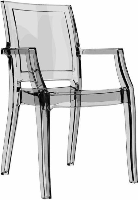 Кресло прозрачное Arthur прозрачный 560х600х910 мм