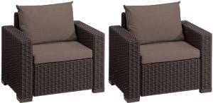 Комплект кресел Калифорния (California chair) коричневые