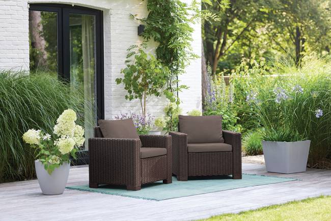 Комплект кресел Калифорния (California chair) коричневые Комплект кресел Калифорния (California chair) коричневые