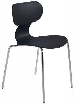 Стул пластиковый Yugo-S черный 488х523х783 мм