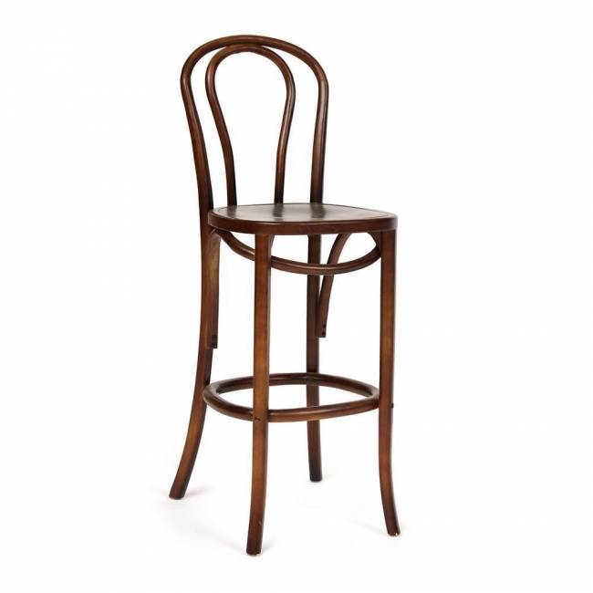 Стул THONET CLASSIC BAR CHAIR (mod.СE6069) дерево вяз, 43*50.5*111, Темный Орех (№5) Темный Орех (№5) дерево вяз