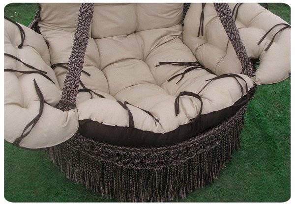 Кресло-качели Cartagena бежево-коричневые (без каркаса)