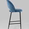 Стул полубарный Меган велюр пыльно-синий 2 шт.