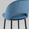 Стул полубарный Меган велюр пыльно-синий 2 шт.