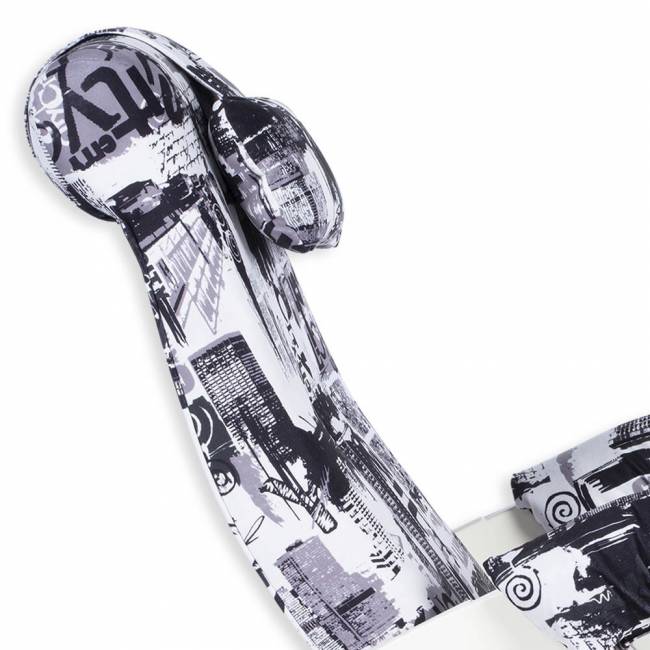 Кресло-качалка Блюз Велюр с подголовником на липучках