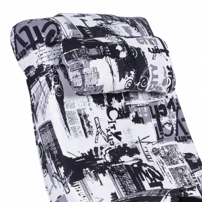 Кресло-качалка Блюз Велюр с подголовником на липучках