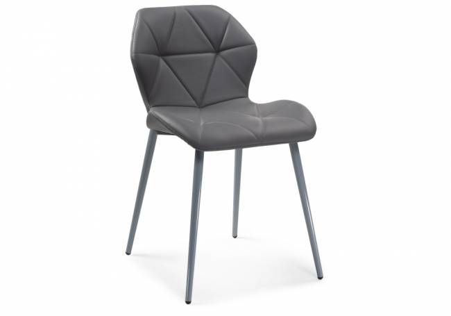 Вальд экокожа серый / серый глянец