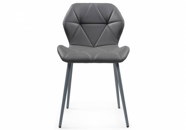 Вальд экокожа серый / серый глянец