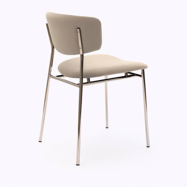 Стул дизайнерский Marko латте, основание хром Стул дизайнерский Marko латте, основание хром