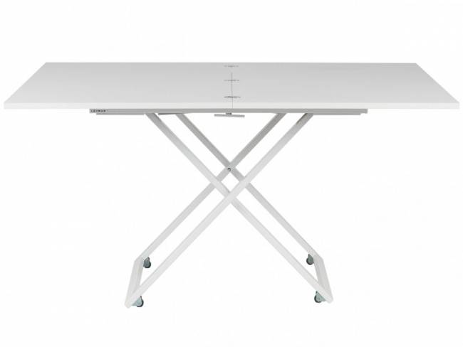 Стол-трансформер Левмар Compact D78/S64 белый/ опоры белые