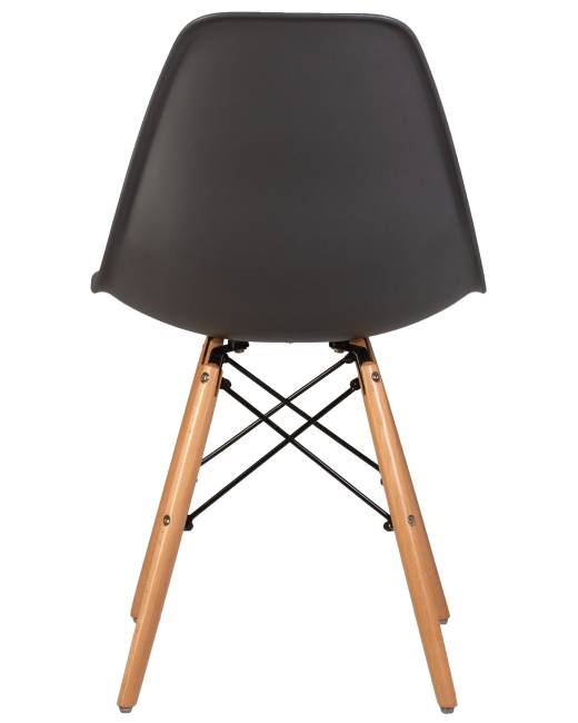 Стул обеденный DOBRIN DSW, ножки светлый бук, цвет тёмно-серый (GR-04)