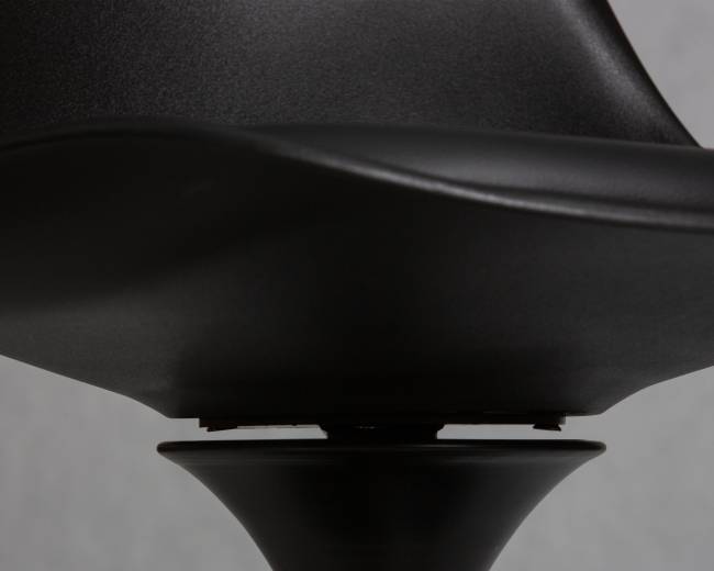 Стул обеденный DOBRIN TULIP, черное основание, цвет черный (B-03)