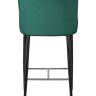 Набор 2 шт Стул полубарный DOBRIN CHRISTIAN'65, черные ножки, зеленый велюр (V108-64)