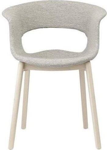 Кресло с обивкой Scab Design, Natural Miss B Pop натуральный бук, светло-серый
