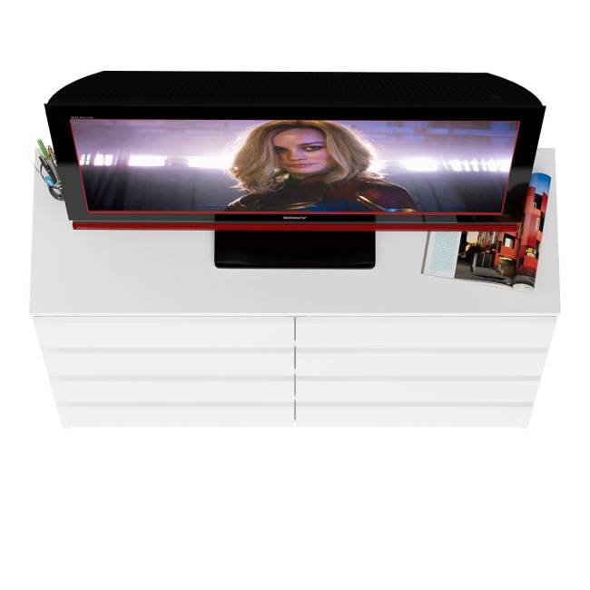 Комод восемь выдвижных ящиков Мори МК1200.8 цвет белый