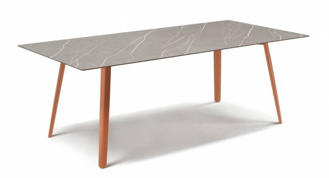 Стол ламинированный Squid терракотовый, камень 2090х1000х730 мм