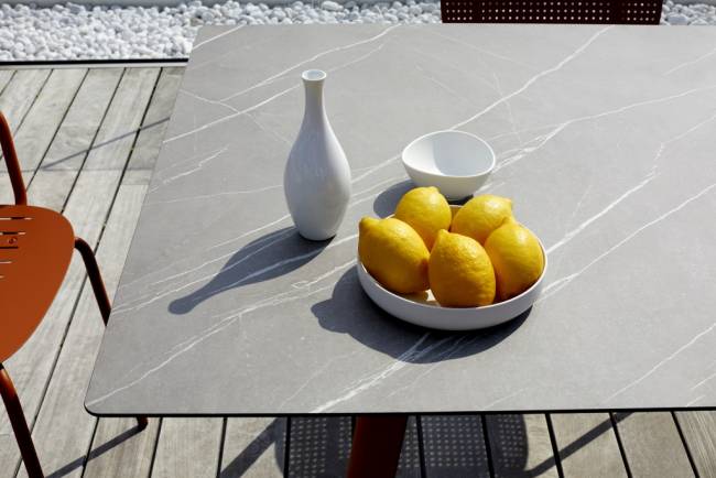 Стол ламинированный Squid терракотовый, камень 2090х1000х730 мм