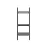 Стеллаж Leset Стилвуд 13 узкий, 3 полки Чёрный