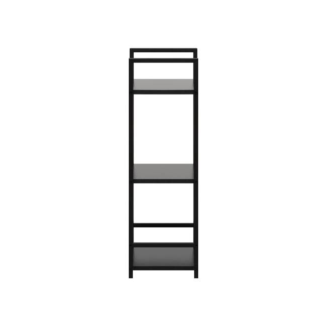 Стеллаж Leset Стилвуд 13 узкий, 3 полки Чёрный
