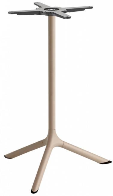 Стол ламинированный обеденный Tripe тортора, белый Ø700х740 мм