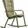 Кресло-качалка пластиковое с подушкой Folio агава, зеленый 720х810-925х1190-1125 мм