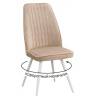 Стул DikLine 327 поворотный B03 BEIGE, ножки белые
