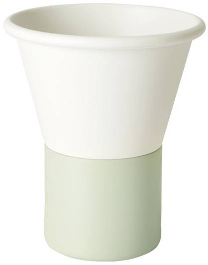 Ваза для цветов Mimosa лен, зеленый шалфей Ø245х250 мм