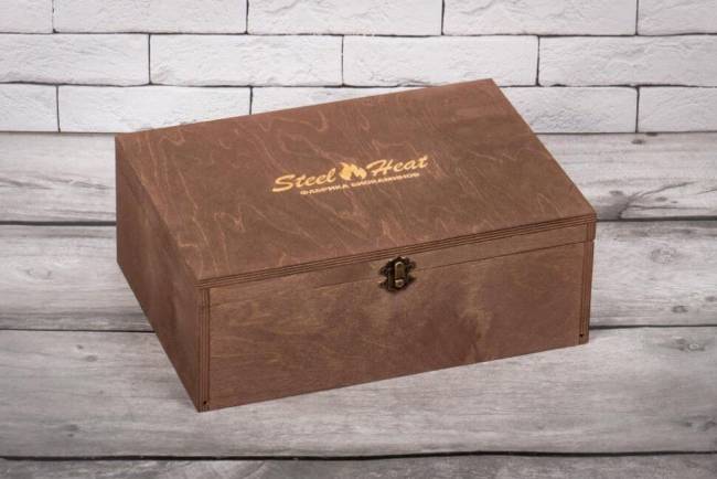 Подарочный набор SteelHeat PREMIUM BOX GLORIA красный + деревянная коробка + стартовый комплект