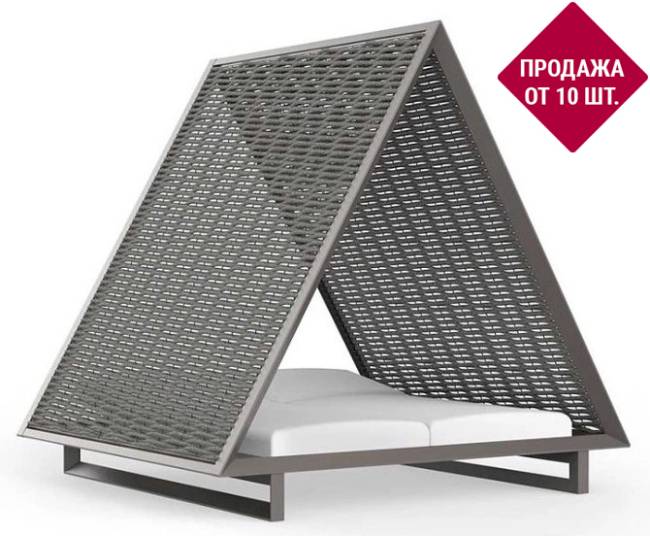 Лаунж-лежак плетеный Modern 2450х2230х2350 мм