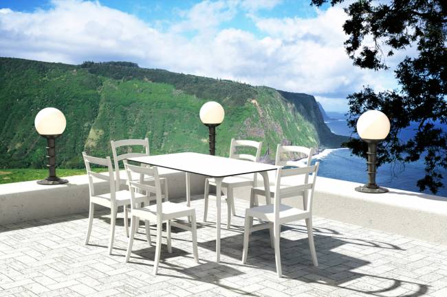 Стул пластиковый Tiffany белый 450х510х850 мм