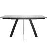 Стол DikLine DKD120 керамика 120(160)х80, Carrara Gloss (мрамор глянец белый), опоры черные (2уп.) Стол DikLine DKD120 керамика 120(160)х80, Carrara Gloss (мрамор глянец белый), опоры черные (2уп.)