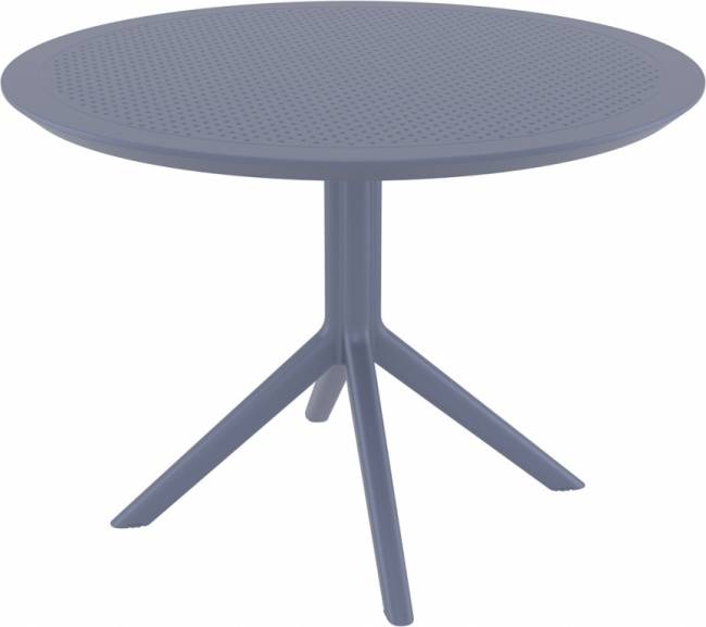 Стол пластиковый Sky Table Ø105 темно-серый Ø1050х740 мм