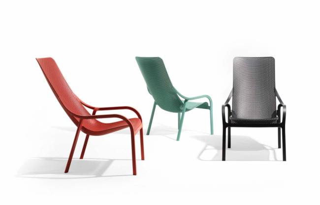 Лаунж-кресло пластиковое Net Lounge антрацит 615х900х990 мм Лаунж-кресло пластиковое Net Lounge антрацит 615х900х990 мм