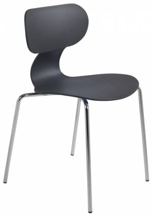Стул пластиковый Yugo-S антрацит 488х523х783 мм