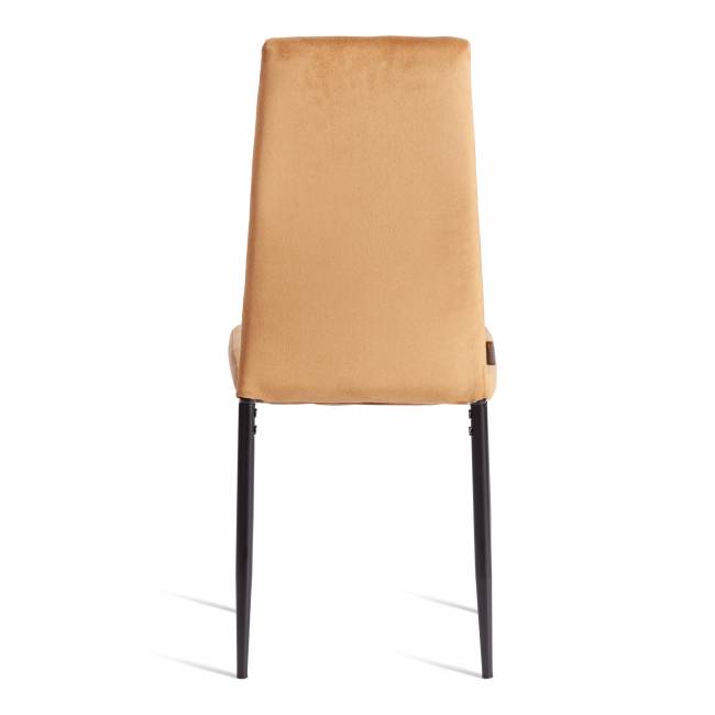 Стул Easy (mod. JSC02-1) / 2 шт. в упаковке металл, флок, 41 х 52 х 96 см, brown (золотисто - коричневый) HLR12 / черный (Комплект из 2 шт.) коричневый металл, флок