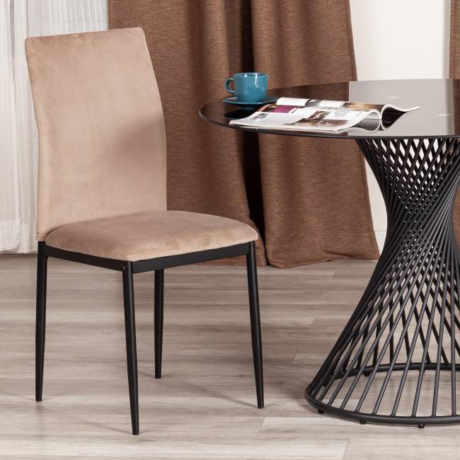 Стул CAPRI (mod. 39) / 1 шт. в упаковке металл, вельвет, 49.5 х 41 х 93,5 см, Beige (бежевый) HLR8 / черный Beige (бежевый) HLR8 / черный металл, вельвет Стул CAPRI (mod. 39) / 1 шт. в упаковке металл, вельвет, 49.5 х 41 х 93,5 см, Beige (бежевый) HLR8 / черный Beige (бежевый) HLR8 / черный металл, вельвет