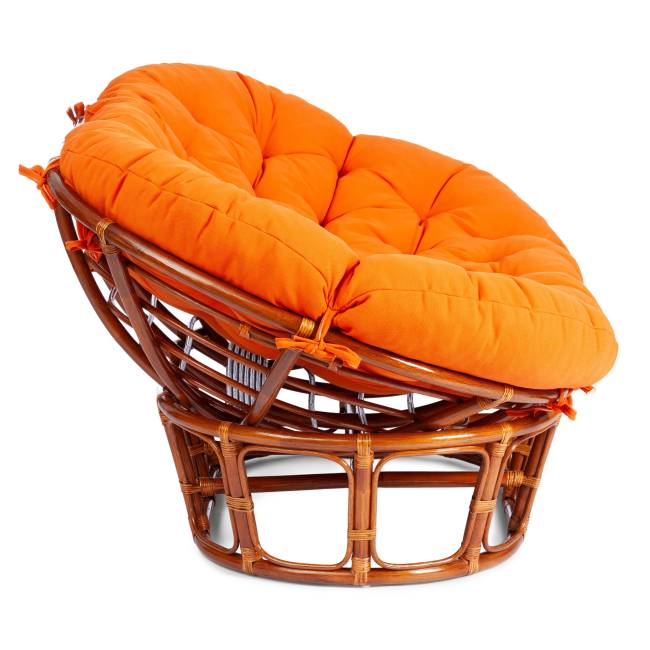 Диван MAMASAN/МАМАСАН 23/02 W /с подушкой/ подушка 182х119 см, 169х102х80 см, Cognac (коньяк), ткань, оранжевый, С 23 Cognac (коньяк)