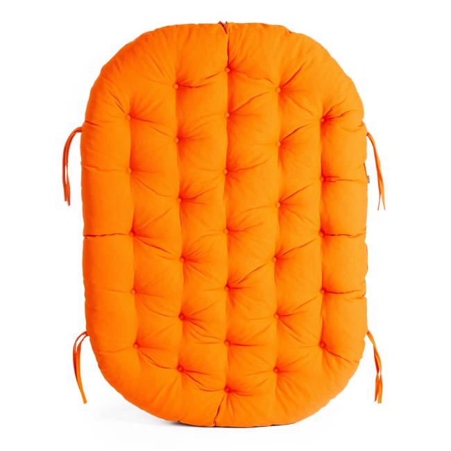 Диван MAMASAN/МАМАСАН 23/02 W /с подушкой/ подушка 182х119 см, 169х102х80 см, Cognac (коньяк), ткань, оранжевый, С 23 Cognac (коньяк)