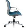 Кресло офисное / Некст / синяя ткань / темно серый пластик