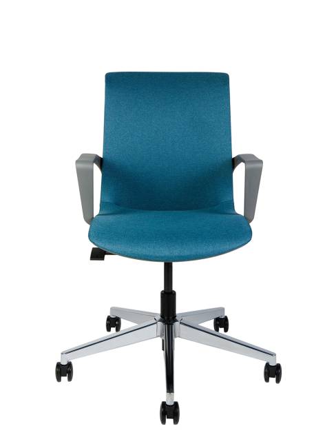 Кресло офисное / Некст С / синяя ткань / темно серый пластик