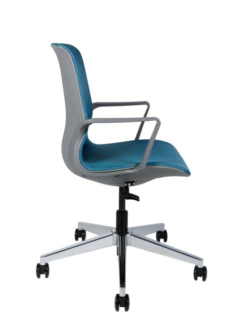 Кресло офисное / Некст С / синяя ткань / темно серый пластик