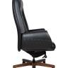 Кресло офисное / Верди / Verdi / черная кожа