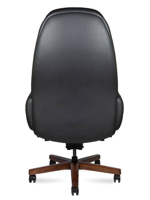 Кресло офисное / Верди / Verdi / черная кожа