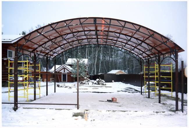 Автонавес шириной:7х6м