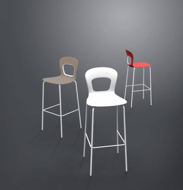 Стул пластиковый барный Blog 78 380х380х1070 мм