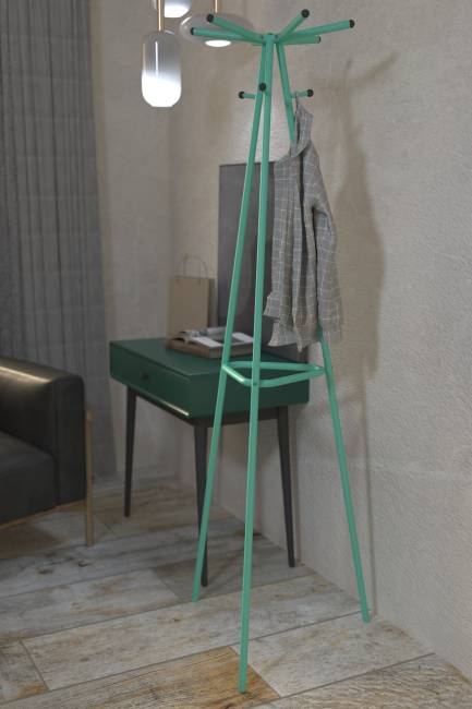 Вешалка напольная Галилео 217 бирюзовый