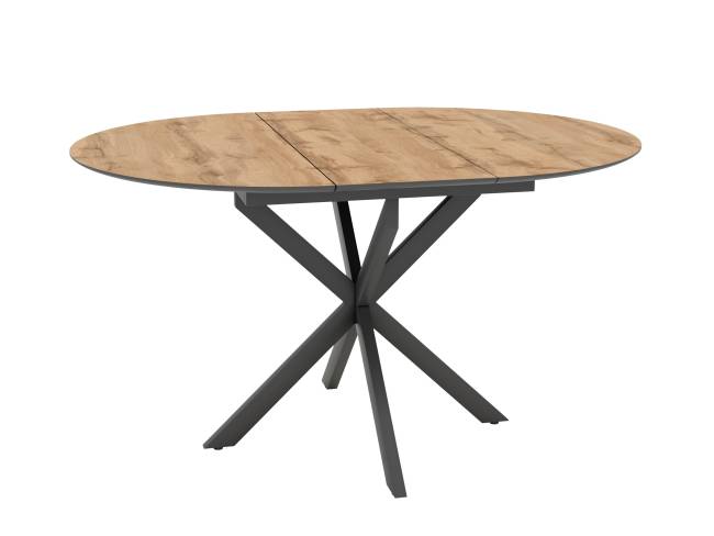 Стол обеденный BERGAMO, Дуб вотан/Черный