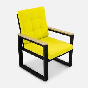 Кресло Quadro (с упаковкой) RAL 9005, Calista 6 , Ясень.Светло-серый